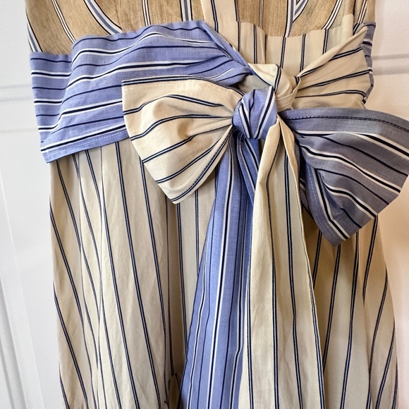 Sandro Long Sleeveless Asymmetric dress w stripes. EU-34 (US-S or size 2) - Picture 10 of 16